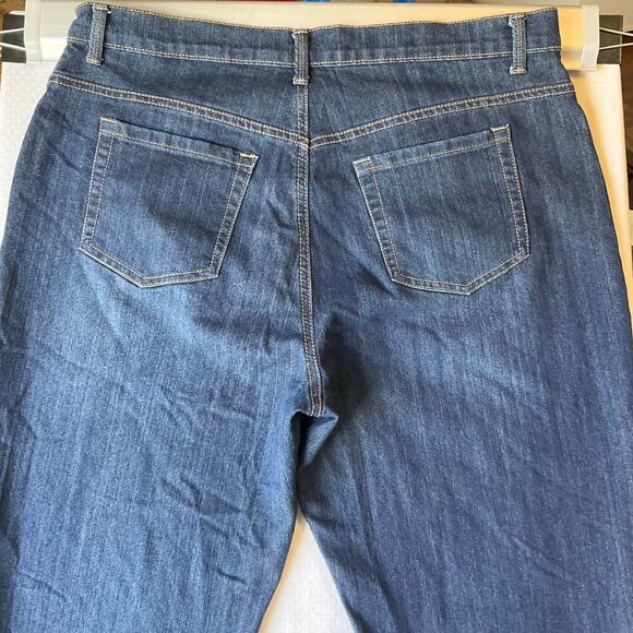 Gloria Vanderbilt Women Amanda Jeans size 18 Missy Blue MidRise Slim Fit Stretch - Picture 10 of 11